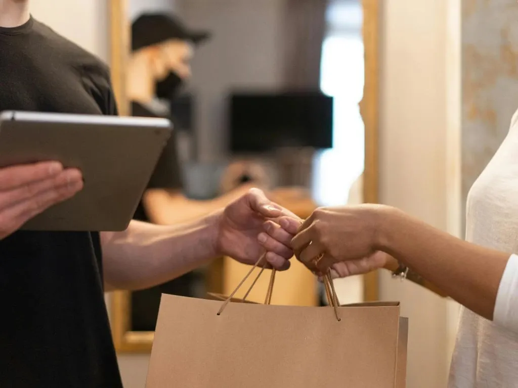 Interfaccia utente per l'invio dell'Ordine tramite lo Sviluppo App per Delivery e Consegne personalizzato.