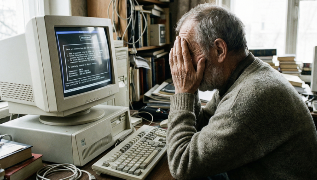 Frustrated business owner with manual processes